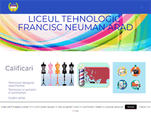 Tablet Screenshot of liceul-neuman.ro
